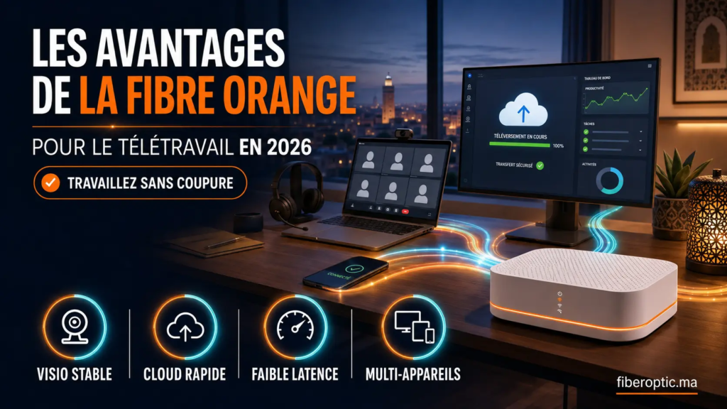 Avantages de la Fibre Orange pour le télétravail au Maroc en 2026
