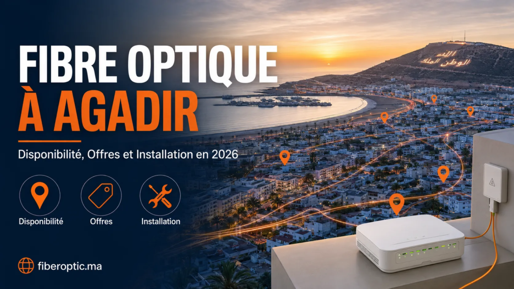 Fibre Optique à Agadir – disponibilité, offres et installation en 2026