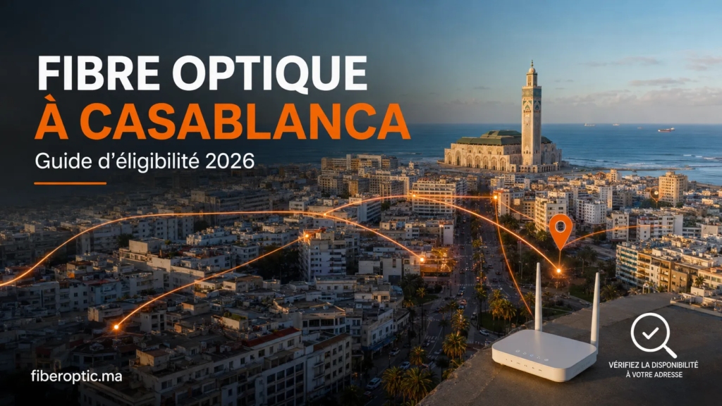 Fibre Optique à Casablanca – vérification de l’éligibilité à votre adresse en 2026