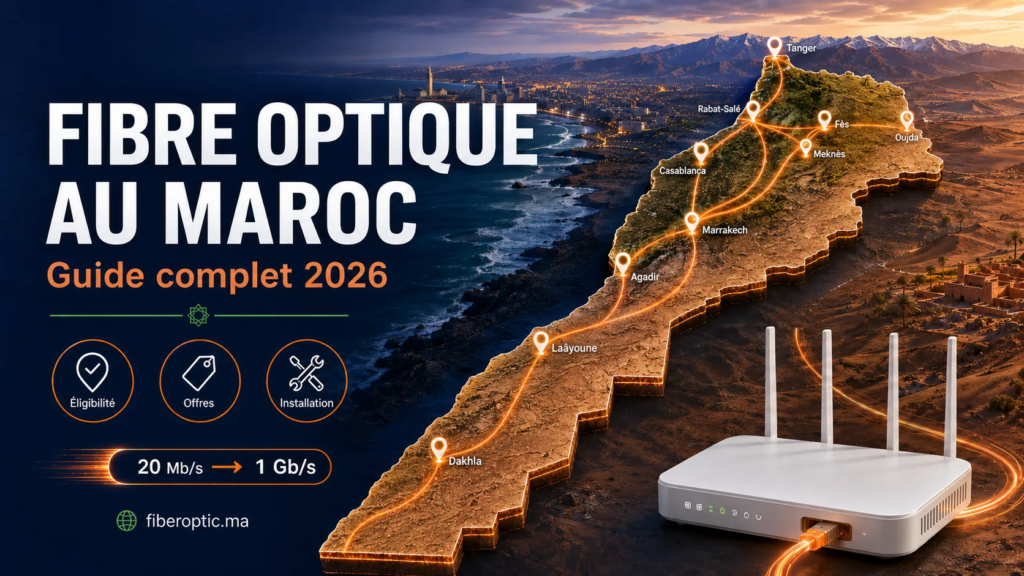 Fibre Optique au Maroc – carte des villes, éligibilité et offres en 2026