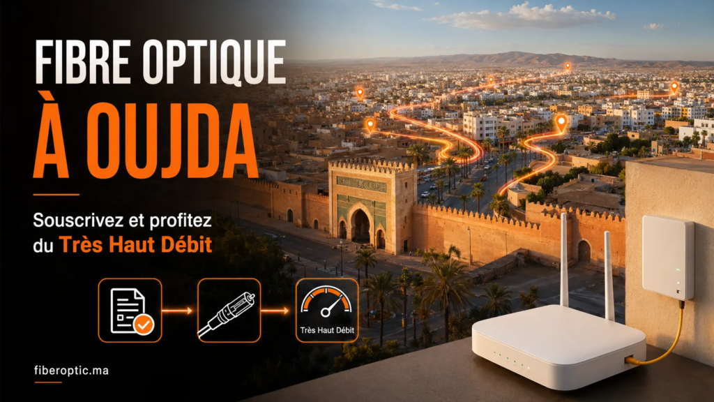 Fibre Optique à Oujda – souscription et connexion Internet Très Haut Débit