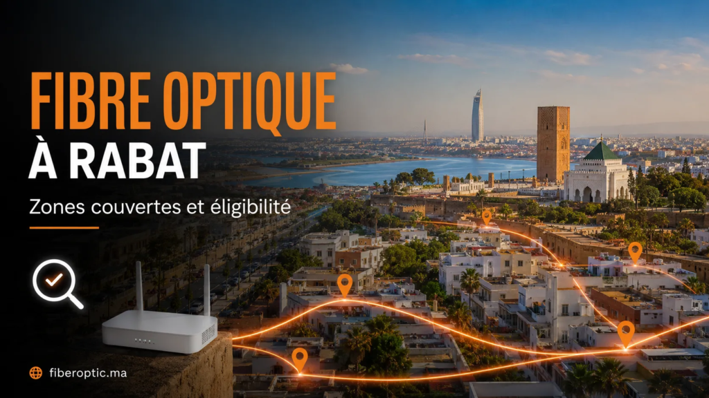 Fibre Optique à Rabat – zones couvertes et vérification de l’éligibilité