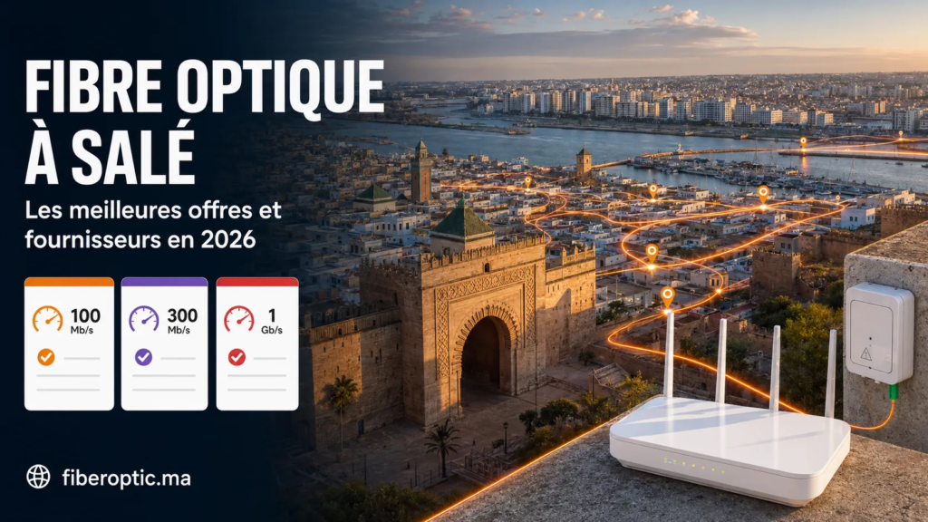 Fibre Optique à Salé – meilleures offres et fournisseurs Internet en 2026