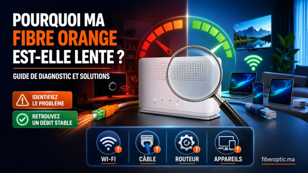 Fibre Orange lente : diagnostic du Wi-Fi, du câble, du routeur et des appareils connectés