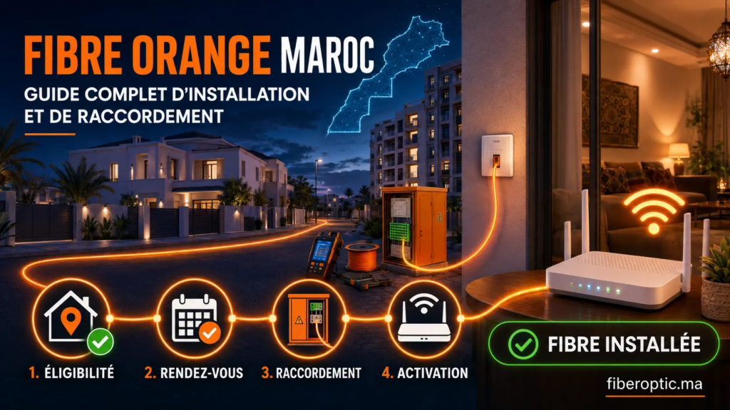 Guide d’installation et de raccordement de la Fibre Orange au Maroc