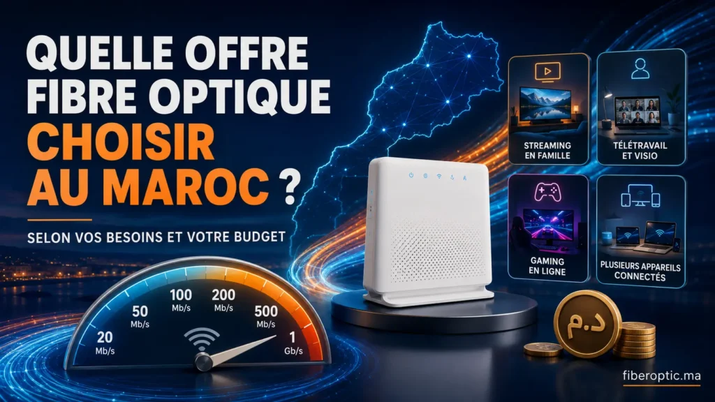 Quelle offre fibre optique choisir au Maroc selon vos besoins et votre budget