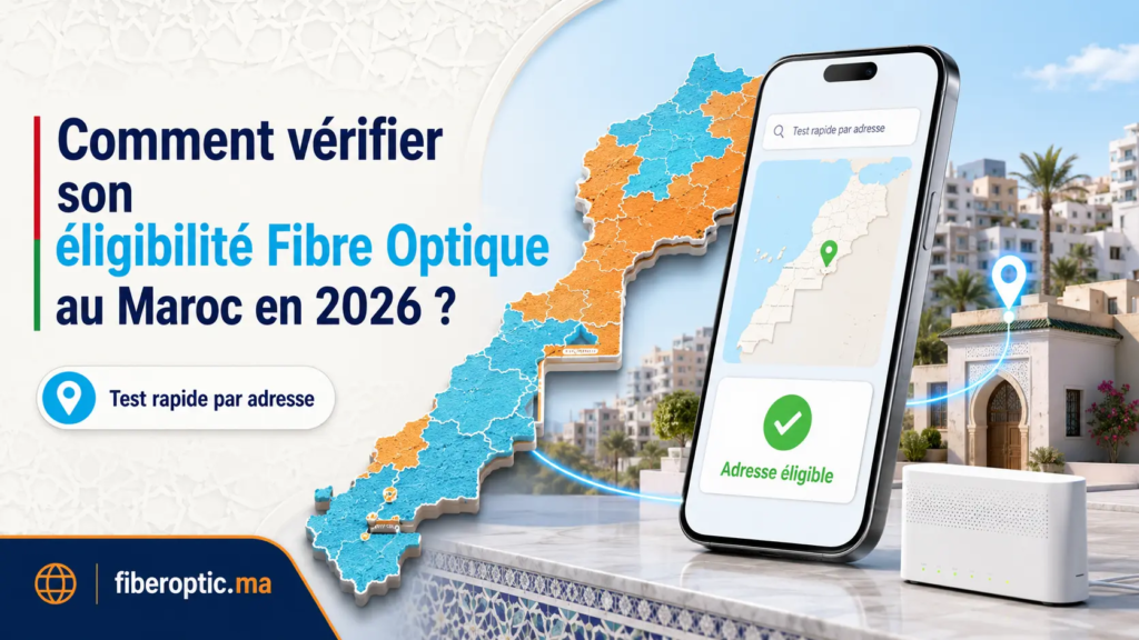 Comment vérifier son éligibilité Fibre Optique au Maroc en 2026 par adresse
