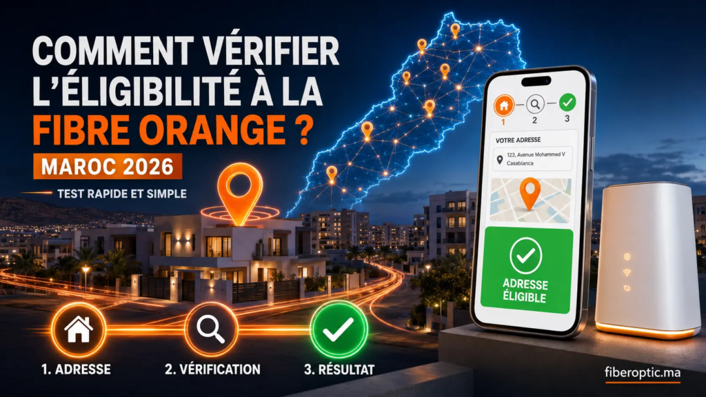 Comment vérifier l’éligibilité à la Fibre Orange au Maroc en 2026 par adresse